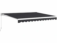 Elektrische luifel 4 x 3 m met gearticuleerde arm, met krukas, afstandsbediening, wandmontage, zonnescherm - afbeelding 2 van  9