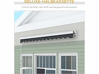 Elektrische luifel 4 x 3 m met gearticuleerde arm, met krukas, afstandsbediening, wandmontage, zonnescherm - afbeelding 6 van  9