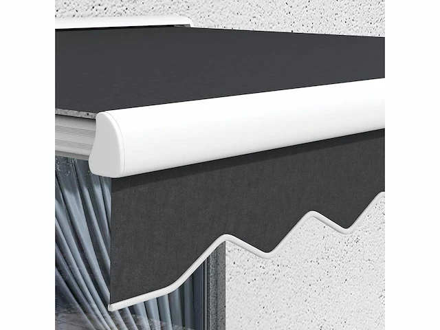 Elektrische luifel 4 x 3 m met gearticuleerde arm, met krukas, afstandsbediening, wandmontage, zonnescherm - afbeelding 9 van  9