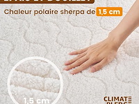 Elektrische matrastopper bearhug in crèmekleur, 150 x 200 cm - afbeelding 3 van  5