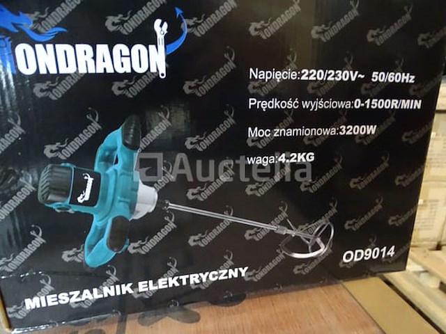 Elektrische mixer voor mortel, pleister, beton ondragon - afbeelding 1 van  3