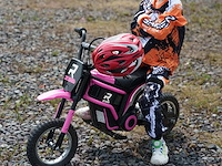 Elektrische motorfiets voor kinderen met handgeschakeld gas, 2 versnellingen 8-16 km/u - afbeelding 1 van  9