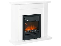 Elektrische open haard grote grootte instelbaar vermogen 1000-2000w led vlameffect - afbeelding 3 van  5