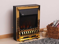 Elektrische open haard met verwarming, elektrische open haard met ed vlam-effect - afbeelding 1 van  8