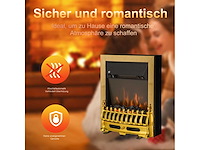Elektrische open haard met verwarming, elektrische open haard met ed vlam-effect - afbeelding 7 van  8