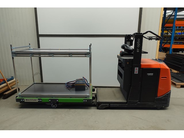 Elektrische orderpicker toyota + orderpickkar multitube - afbeelding 1 van  20