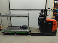 Elektrische orderpicker toyota + orderpickkar multitube