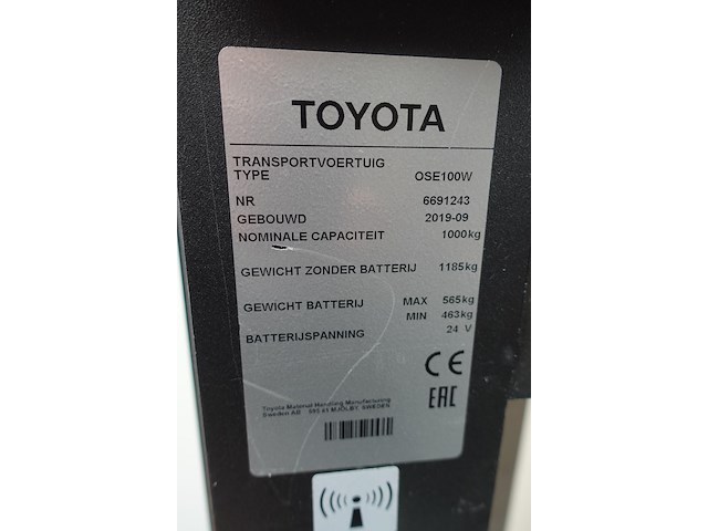 Elektrische orderpicker toyota + orderpickkar multitube - afbeelding 17 van  20