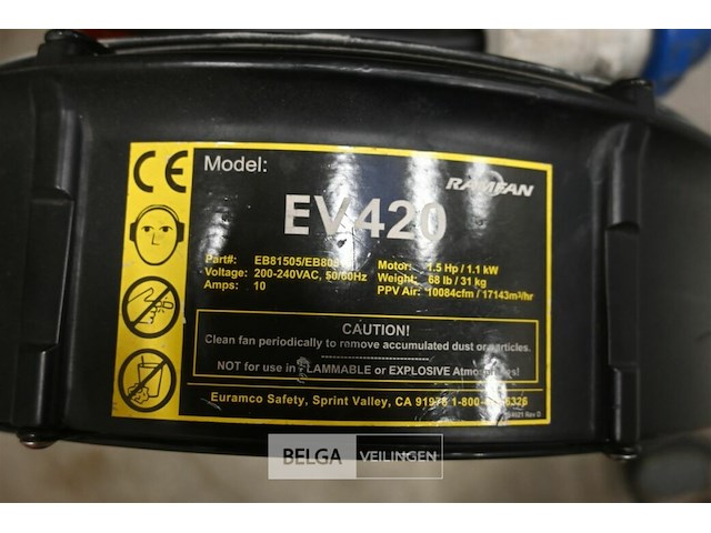Elektrische overdrukventilator ramfan - afbeelding 6 van  8