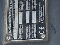 Elektrische palletwagen pro linde t18 met lader, serienummer w4x360u06317, bouwjaar 2007 met lader , batterijlader nuova elettra serienummer 22012178 - afbeelding 2 van  12