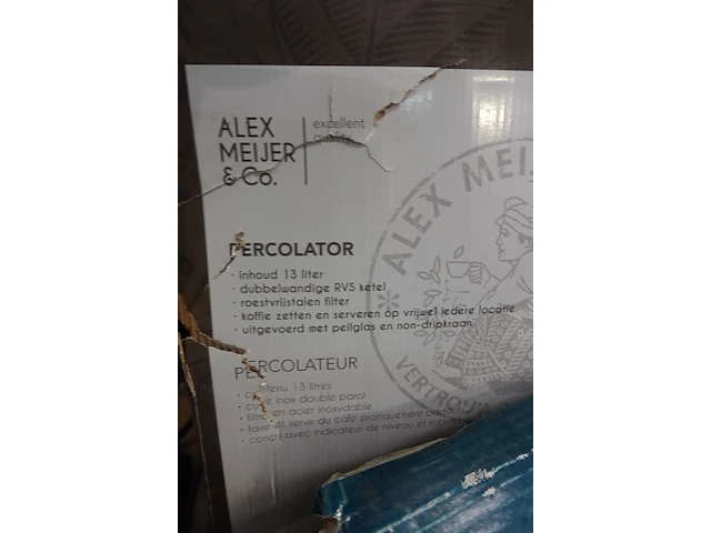 Elektrische percolator alex meijer&co - afbeelding 3 van  3