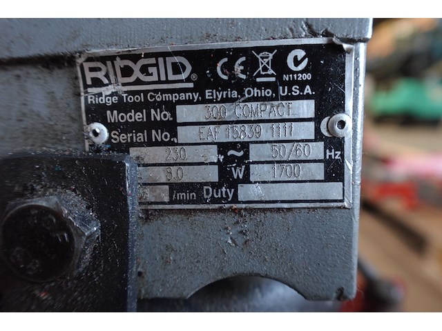 Elektrische pijpdraadsnijmachine ridgid - afbeelding 7 van  8