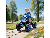 Elektrische quad voor kinderen, 24v elektrisch voertuig met 4 wielen, koplampen, usb-poort, mp3-functie, 6,5 km/u - afbeelding 1 van  5