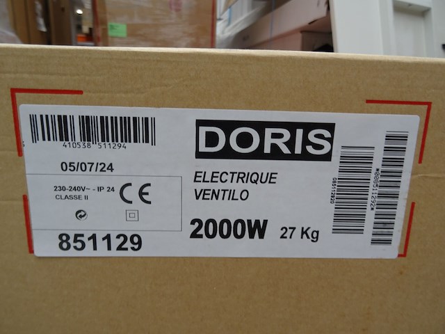 Elektrische radiator atlantic doris wit 2000w - afbeelding 2 van  3