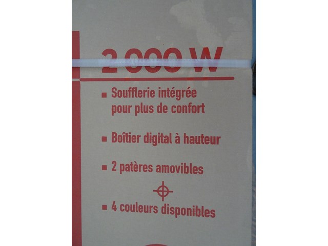 Elektrische radiator atlantic doris wit 2000w - afbeelding 3 van  3