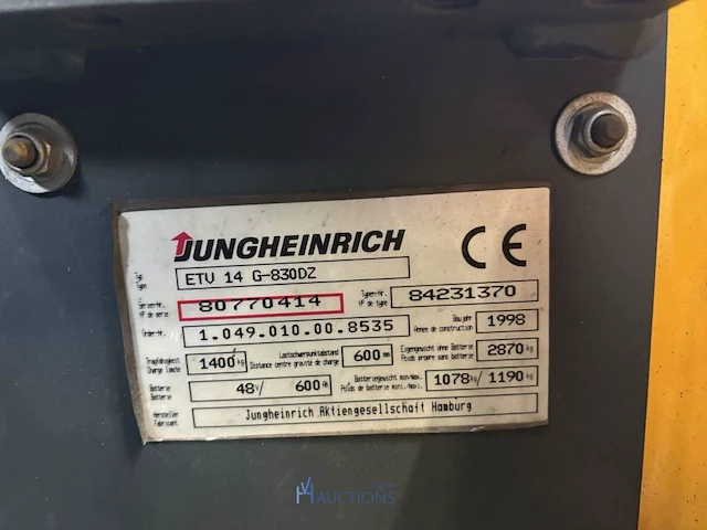 Elektrische reachtruck jungheinrich - afbeelding 28 van  29