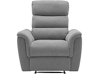 Elektrische relaxstoel van grijze stof - afbeelding 3 van  9