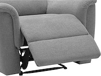 Elektrische relaxstoel van grijze stof - afbeelding 6 van  9