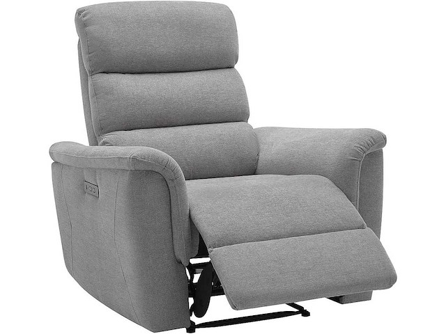 Elektrische relaxstoel van grijze stof - afbeelding 5 van  9