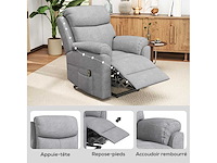 Elektrische relaxstoel voor de lift - met verstelbare voetsteun en afstandsbediening - afbeelding 8 van  9