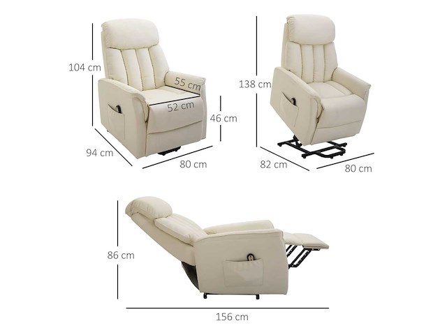 Elektrische rolstoellift relaxstoel met voetsteun - afbeelding 4 van  10