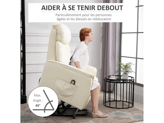 Elektrische rolstoellift relaxstoel met voetsteun - afbeelding 6 van  10