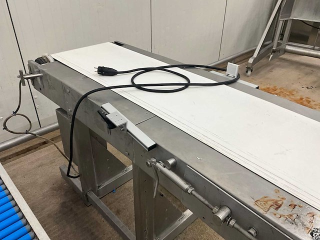 Elektrische rvs transportband - afbeelding 3 van  6