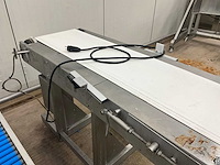 Elektrische rvs transportband - afbeelding 3 van  6