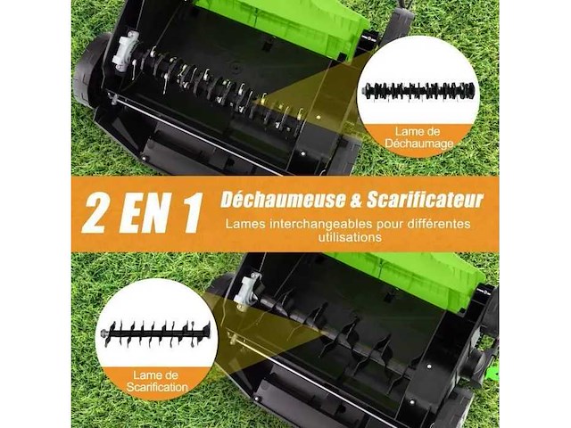 Elektrische scarifier 40cm 2 in 1 blunter 2000w - afbeelding 2 van  7