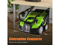 Elektrische scarifier 40cm 2 in 1 blunter 2000w - afbeelding 4 van  7