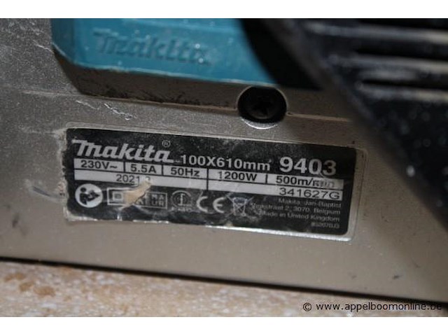 Elektrische schuurmachine makita, 100x610mm - afbeelding 2 van  2