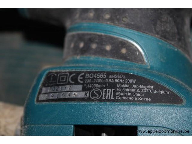 Elektrische schuurmachine makita, bo4565 - afbeelding 2 van  2