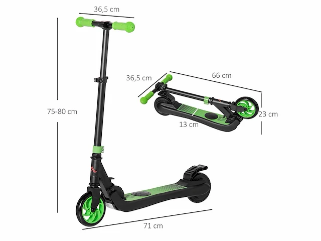 Elektrische scooter kinderen van 6 jaar + opvouwbare elektrische scooter snelheid 8 km/u - afbeelding 3 van  6