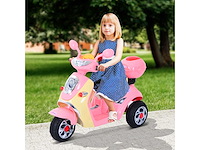 Elektrische scooter voor kinderen 3 jaar 6 v metaal + polypropyleen 108 x 51 x 75 cm roze/wit - afbeelding 1 van  5