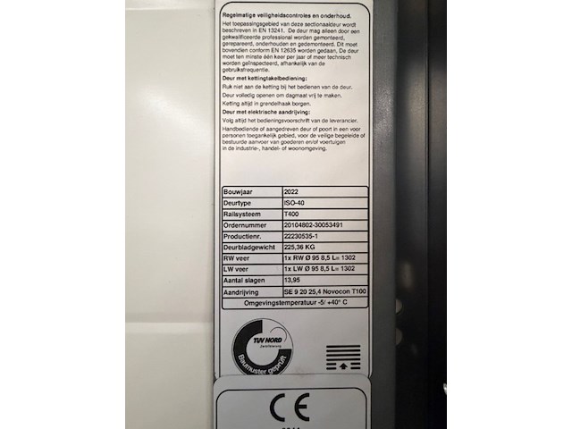 Elektrische sectionaalpoort novoferm - afbeelding 3 van  8