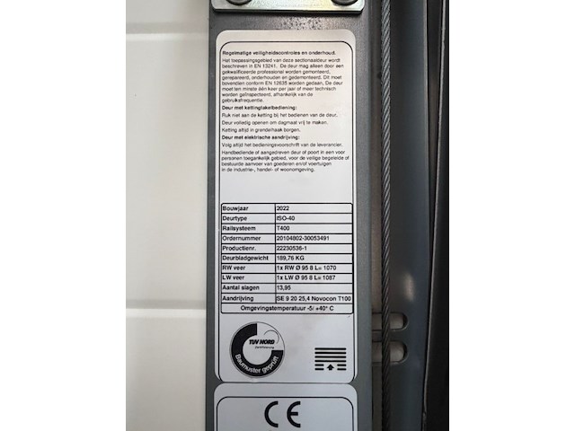 Elektrische sectionaalpoort novoferm - afbeelding 2 van  6