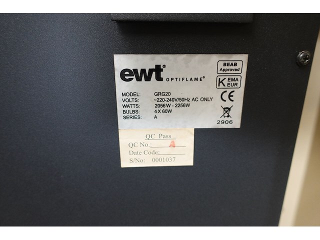 Elektrische sfeerhaard ewt - afbeelding 4 van  4