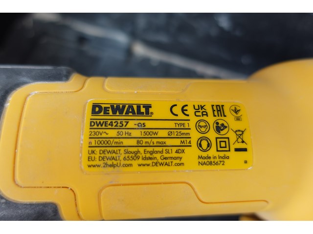 Elektrische slijper dewalt - afbeelding 4 van  5