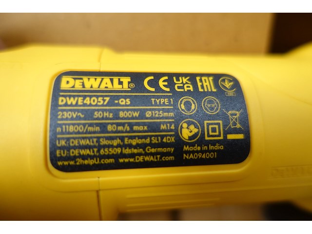 Elektrische slijpmachine dewalt - afbeelding 3 van  3
