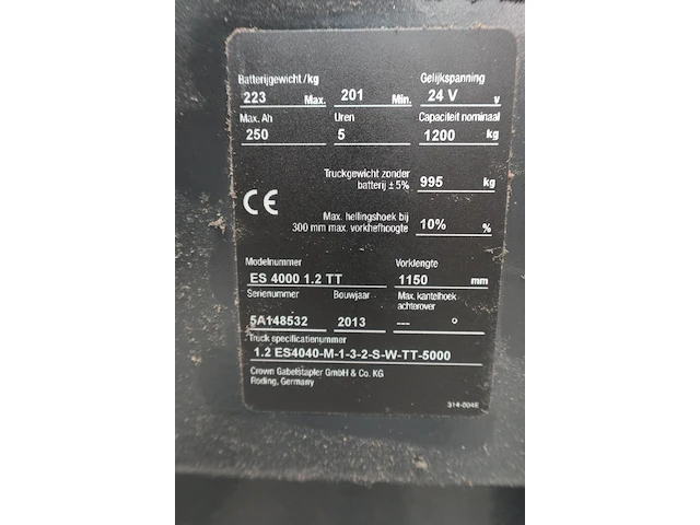 Elektrische stapelaar crown - afbeelding 5 van  7