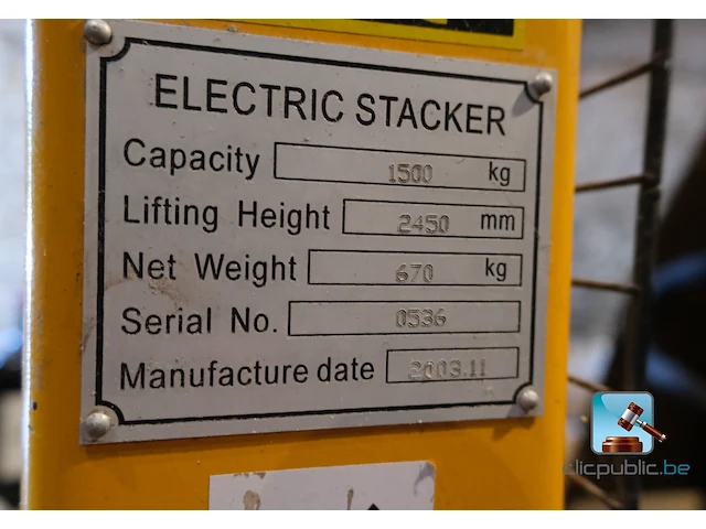 Elektrische stapelaar - afbeelding 13 van  13