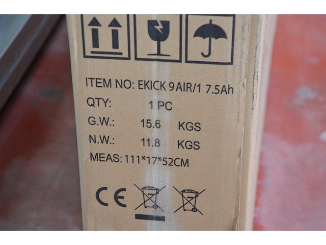 Elektrische step bohlt 9 air model ekick 9 air 1,7ah nieuw in doos - afbeelding 6 van  20