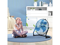 Elektrische tafelventilator met 4 versnellingen, 120° instelbare zwarte hoek - afbeelding 1 van  2