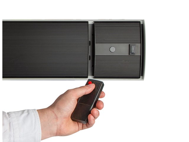 Elektrische terrasverwarmer hermes - zwart - afbeelding 3 van  4