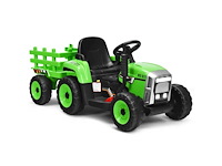 Elektrische tractor met afneembare aanhanger en afstandsbediening voor kinderen - afbeelding 2 van  7