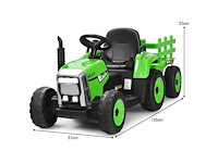 Elektrische tractor met afneembare aanhanger en afstandsbediening voor kinderen - afbeelding 4 van  7