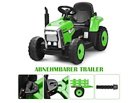 Elektrische tractor met afneembare aanhanger en afstandsbediening voor kinderen - afbeelding 6 van  7
