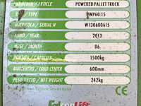 Elektrische transpallet 1500kg - afbeelding 6 van  6