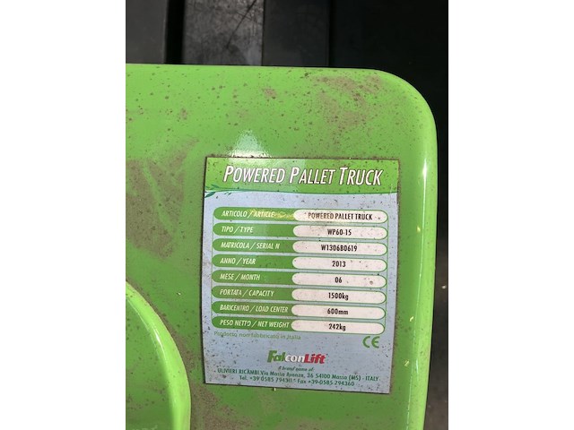 Elektrische transpallet 1500kg - afbeelding 5 van  5