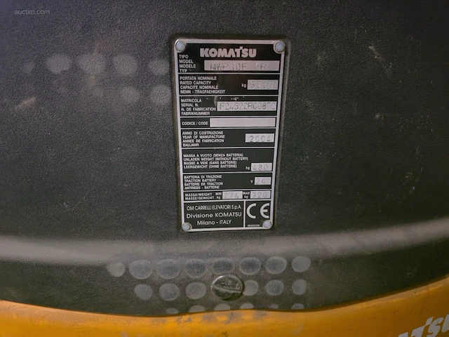 Elektrische transpallet komatsu mwp30 f 1r - afbeelding 4 van  15
